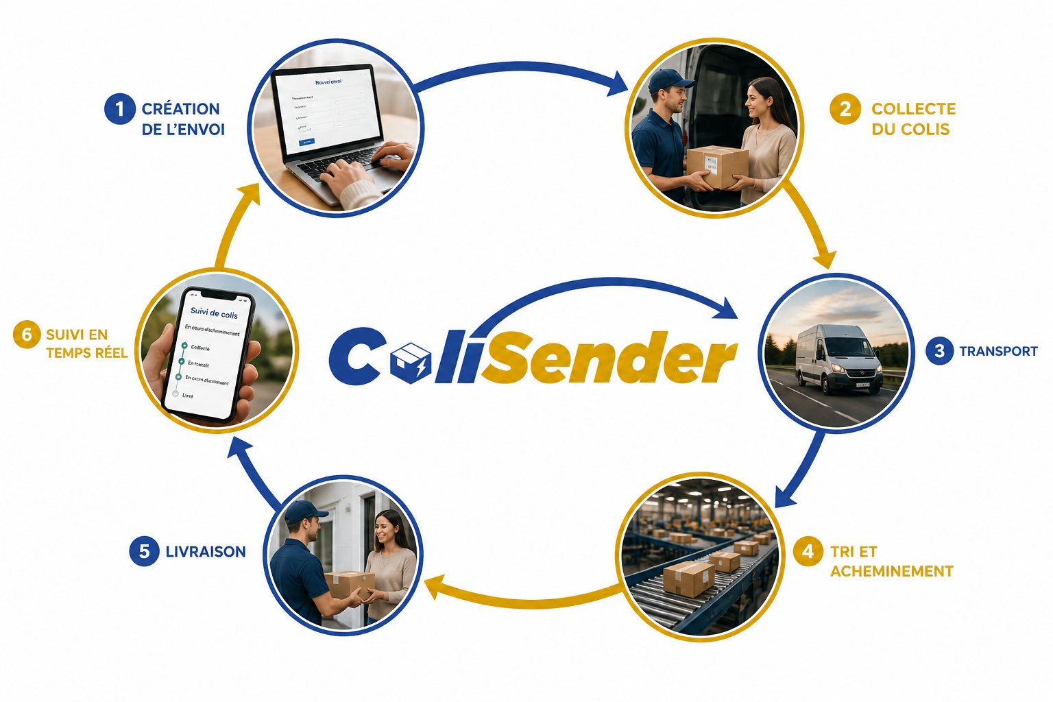 Modes de transport et livraison ColiSender